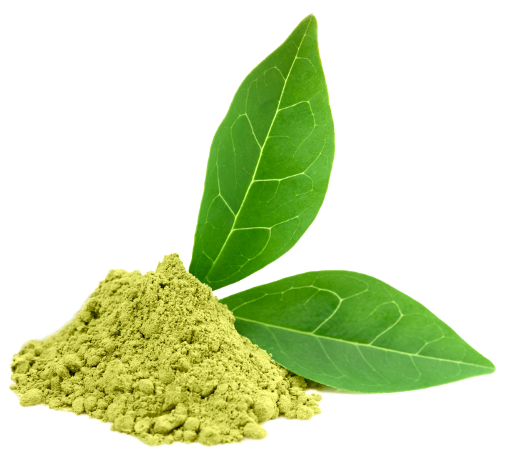 Green  powder matcha tea