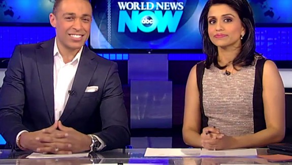 Hosts of ABC News on air for the Try-Day Friday Segment